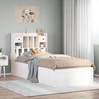 vidaXL Vidaxl - Estructura De Cama Sin Colch&oacute;n Madera Maciza Blanca 75x190 Cm