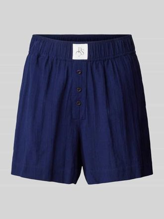 Pieces Regular Fit Boxershorts mit Label-Patch Modell PLUTO in Marine, Gr&ouml;&szlig;e XS