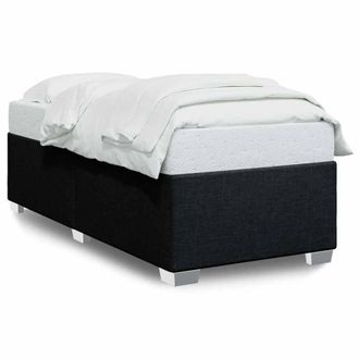 Berkfield Home Bed Frame without Mattress Black&not;Single&not;Fabric in Black | Size: Single