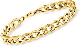 Ross-Simons Italian 14kt Yellow Gold Curb-Link Bracelet