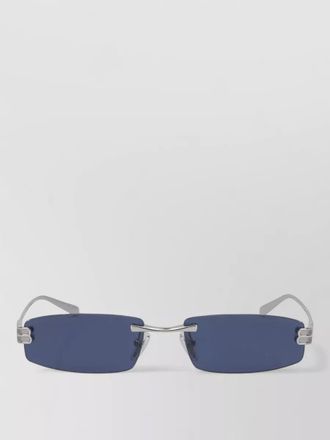Balenciaga gossip s rectangular rimless metal sunglasses