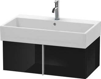 Duravit Mueble De Pared Duravit Vero Air 78,4 X 43,1 Cm, 1 Extra&iacute;ble, Para Vero Air 235080, Color (frente/cuerpo): Laca Negra De Alto Brillo - Va612704040