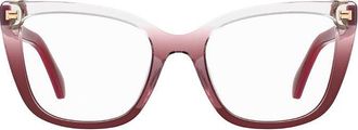 Moschino Cat-Eye Full Rim Eyeglasses - Red