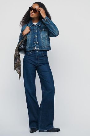Paige Sasha High Rise Wide Leg Jeans