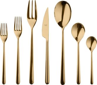 Mepra Linea Flatware Set - 32 Pieces in Gold at Nordstrom
