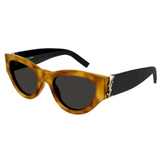 Saint Laurent unisex, Accessoires, Bruin, Maat: 53 MM Nylon