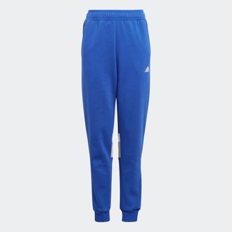 adidas Sporthose ADIDAS SPORTSWEAR TIBERIO 3STREIFEN COLORBLOCK KIDS HOSE, Damen, Gr. 176, N-Gr, blau (semi lucid blau, medium grau heather, wei&szlig;), Obermater