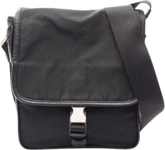 Prada Pre-owned Viaggio Nylon Saffiano Leather Shoulder Bag - - Pre-owned - Donna - Nero - ONE SIZE