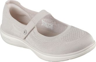 Skechers Womens On-The-go Flex Radiant - Sweet Pe, Natural, 5 UK