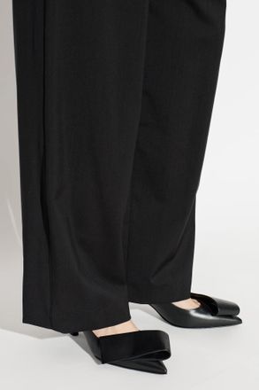 Givenchy Twisted Ribbon Heeled Shoes, Womens, Black