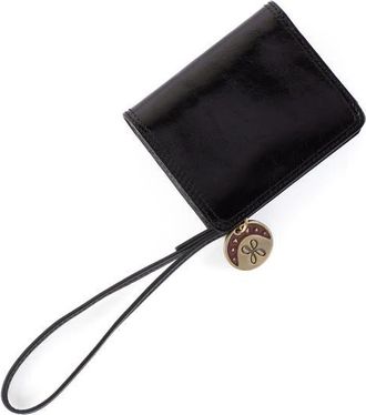 Hobo Coin Leather Wristlet Wallet in Black at Nordstrom