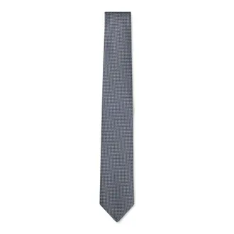 BOSS Jacquard-pattern tie in a silk blend