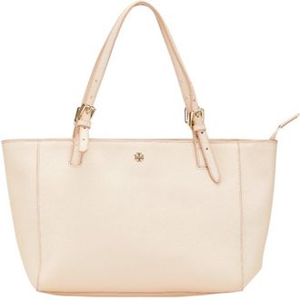 Tory Burch Beige Pink Pvc Leather Shoulder Bag Tote Bag (Pre-Owned)