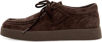 Cesare Gaspari Suede veterloafers - Dames - Veterschoenen - Bruin - 41 EU - Leer - Schoenen