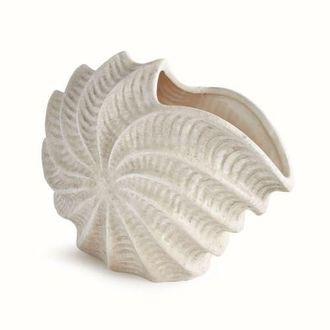 Napa Home & Garden Nautilus Shell Vase in Off-White at Nordstrom