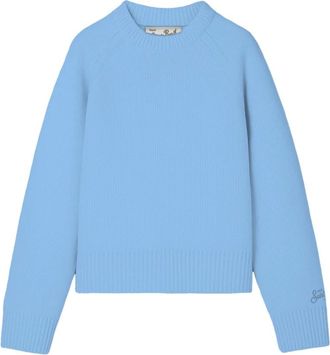 MC2 Saint Barth Maglia Oversize in Jersey a Tinta Unita con Maniche Raglan - - Knitwear - Donna - Blu - S