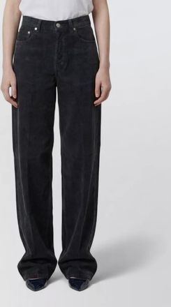 Haikure corduroy high-rise wide-leg jeans