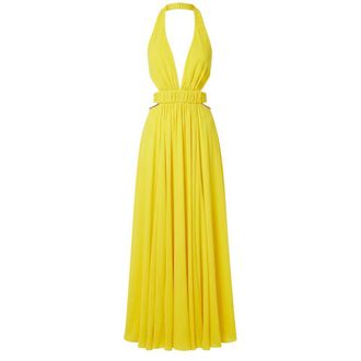 Trussardi yellow Viscose Women Womens Dress