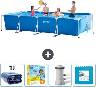 Intex Piscina Con Estructura Rectangular - 450x220x84 Cm - 7-piezas Scb9