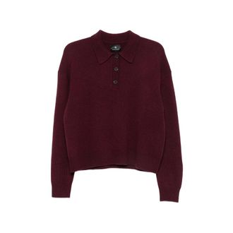 Anine Bing Button-up Collar Sweater