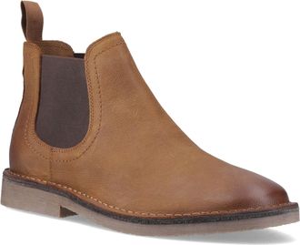 Hush Puppies Shaun Leren Mannen Tabak Boots