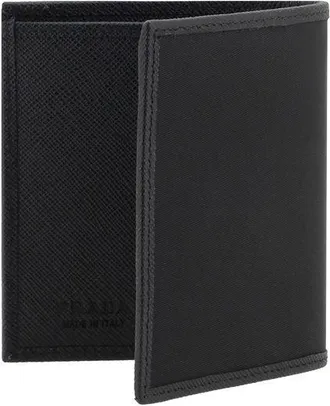 Prada Mens Black Nylon Wallet