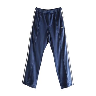adidas Broeken, Dames, Blauw, M, Katoen, Velours Trainingsbroek