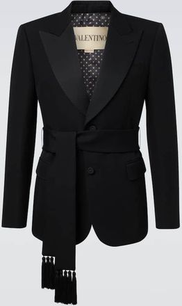Valentino Blazer in lana vergine con cintura