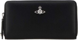 Vivienne Westwood Black Synthetic Leather Wallet