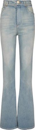 Balmain Denim Jeans met uitlopende pijpen - Dames - Flared Jeans - Blauw - S - Denim - Jeans