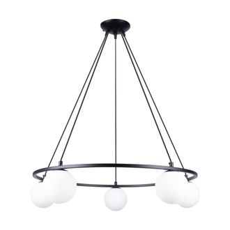 Sollux Lighting L&aacute;mpara de ara&ntilde;a negro acero alt. 98 cm