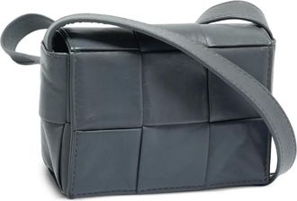 Bottega Veneta Borsa a tracolla CasSette Intrecciato - Grigio