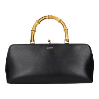 Jil Sander Goji Small Bamboo - - Bags - Donna - Nero - ONE SIZE