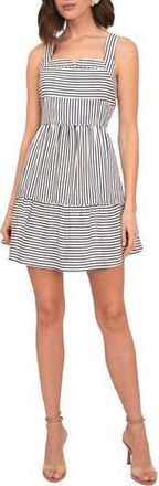 Adelyn Rae Stripe A-Line Minidress in Navy at Nordstrom Rack, Size X-Large