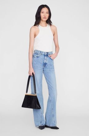 Anine Bing Cole Tank Top in Cream at Nordstrom, Size X-Small