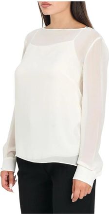 Max Mara Overhemden, Dames, Wit, L, Demien Blusa