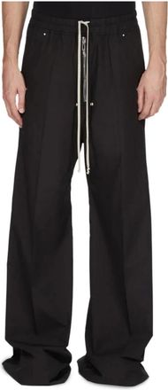 Rick Owens Geth Belas Trousers - male - Rick Owens - Wide Trousers - Black - XL - Trousers