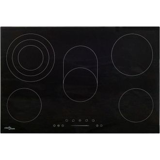 vidaXL Vitrocer&aacute;mica Con 5 Quemadores Control T&aacute;ctil 90 Cm 8500 W Vidaxl