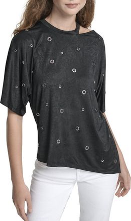 DKNY Dkny Studded All Over Top