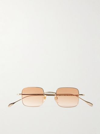 Gucci Occhiali Da Sole In Metallo Dorato Con Montatura Quadrata - Oro