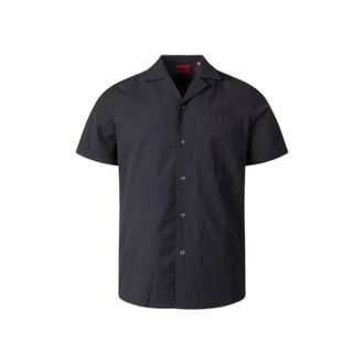 HUGO BOSS Overhemden, Heren, Zwart, L, Eselio Overshirt