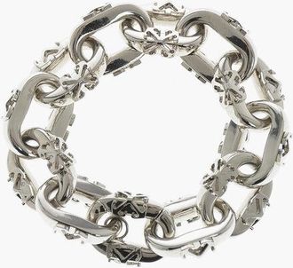 Off-white Brass Chain Bracelet With Arrow All-Over size One Size