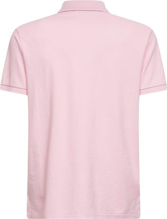 Polo Ralph Lauren Mens Garden Pink Mesh Polo Shirt Cotton T-shirts And Polos