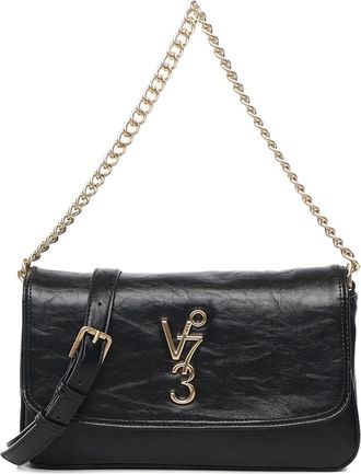 V° 73 Louise logo-plaque shoulder bag - Black