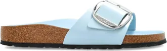 Birkenstock Buckle Patent Leather Flat Sandals