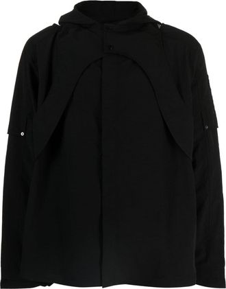 Off Duty Flo hooded jacket - men - Recycled Nylon - L - Black