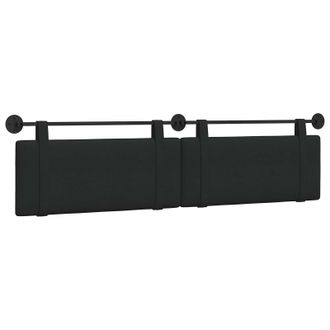 vidaXL Cabecero Colgante Negro Tela Vidaxl