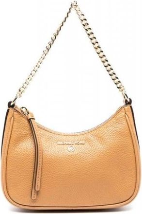 Michael Kors Jet Set Charm Small Pebbled Leather Pochette - Dames - Handtassen - Bruin - ONE Size - Leer - Tassen
