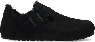 Birkenstock London Shearling Regular Fit - male - Birkenstock - Flat Shoes - Black - 4 UK - Shoes