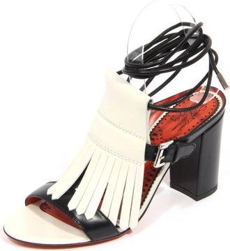 Santoni Witte Rose Collection Sandaal Made in Italy - Dames - Sandalen met hakken - Wit - 37 EU - Schoenen
